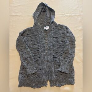 Justice Gray Shimmer Hooded‎ Cardigan